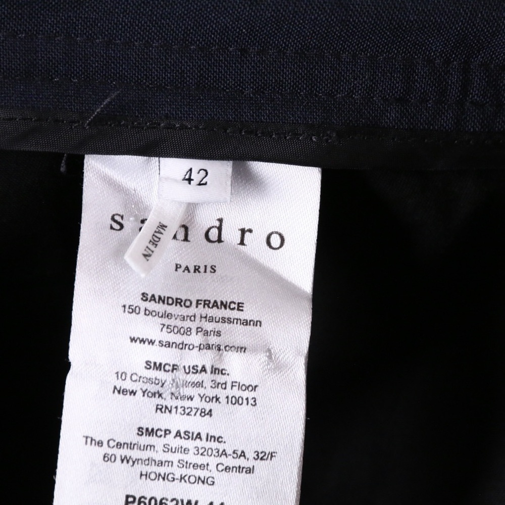 Sandro Alpha Tapered Wool Drawstring Pants - image 7